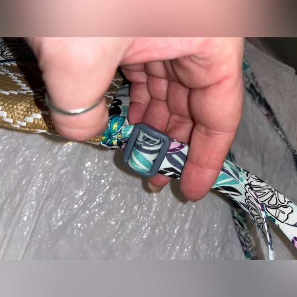 Vera Bradley Brown and Floral Crossbody Bag - Picture 4 of 7